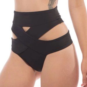 Black Kiki Rave or Swim Bottoms